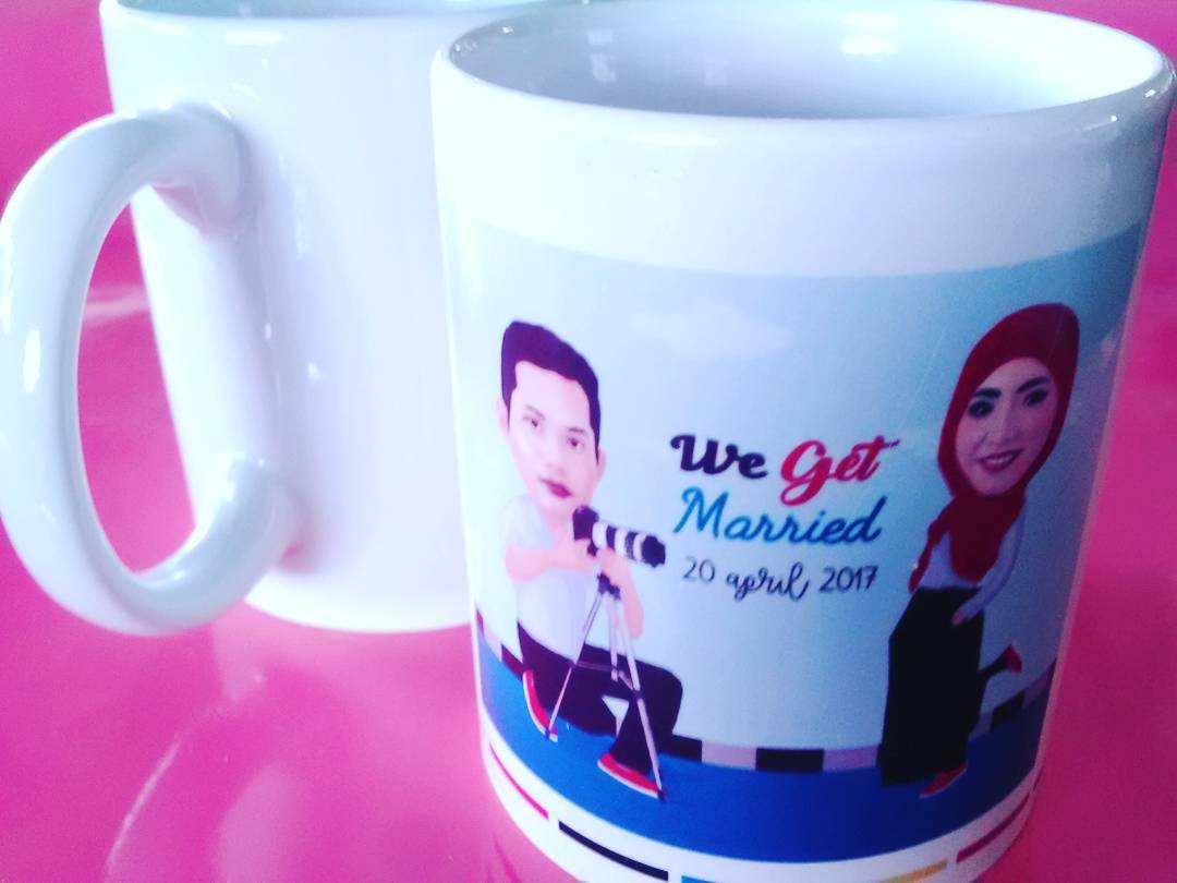  Cetak  MUG Gelas  Custom Cocok untuk Souvenir