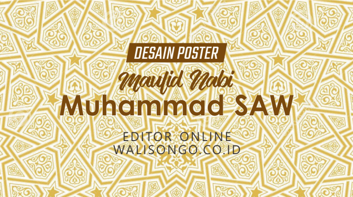 Desain Poster / Kartu Ucapan Maulid Nabi Muhammad 2019 Terbaru